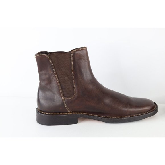 Vintage 90s Cole Haan Mens Size 10 M Leather Ankle Pull On Chelsea Boots Brown main image 6
